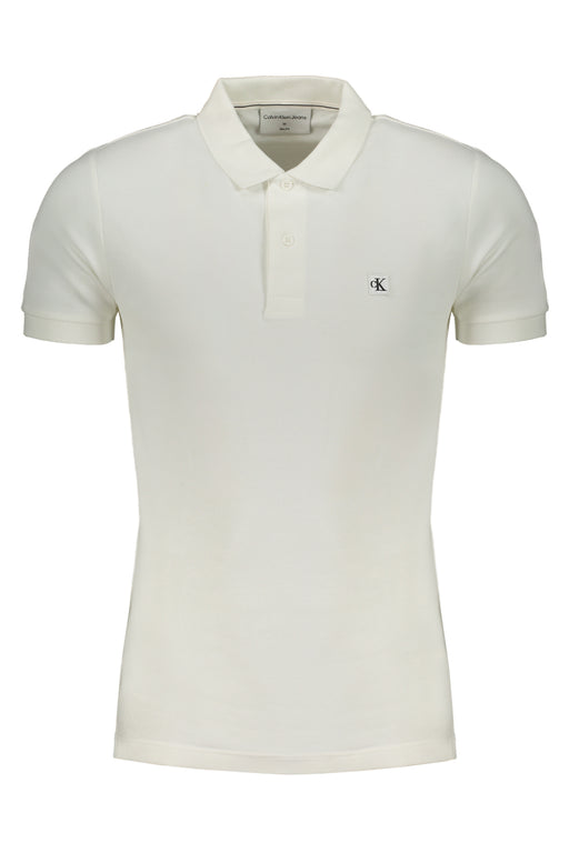 Calvin Klein Mens White Short Sleeved Polo Shirt