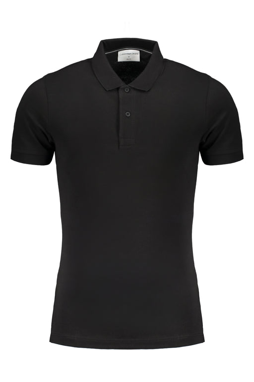 Calvin Klein Mens Black Short Sleeved Polo Shirt