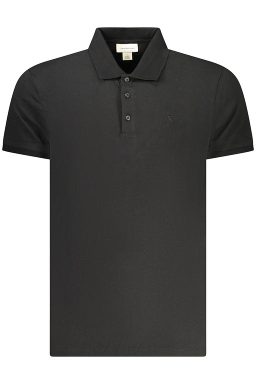 Calvin Klein Mens Short-Sleeve Polo Shirt Black