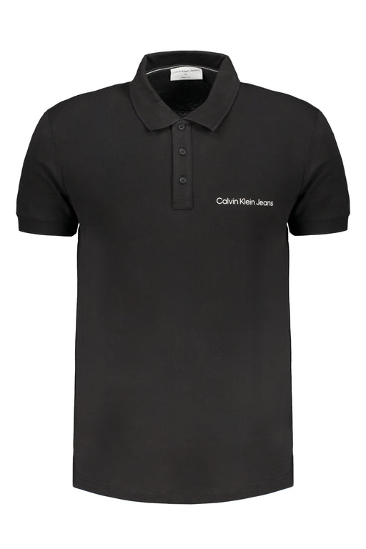 Calvin Klein Mens Black Short Sleeved Polo Shirt