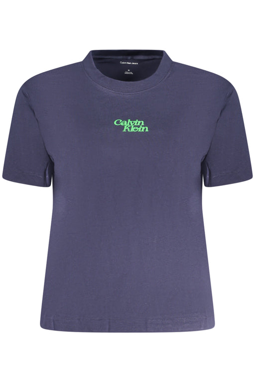 Calvin Klein Womens Short Sleeve T-Shirt Blue