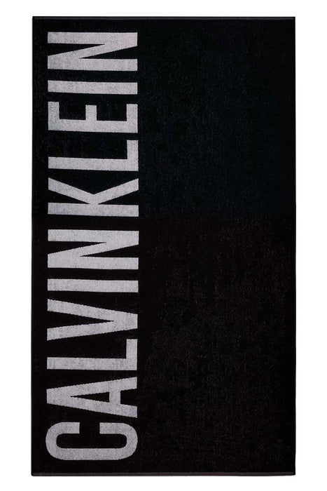 Calvin Klein Mens Beach Towel Black