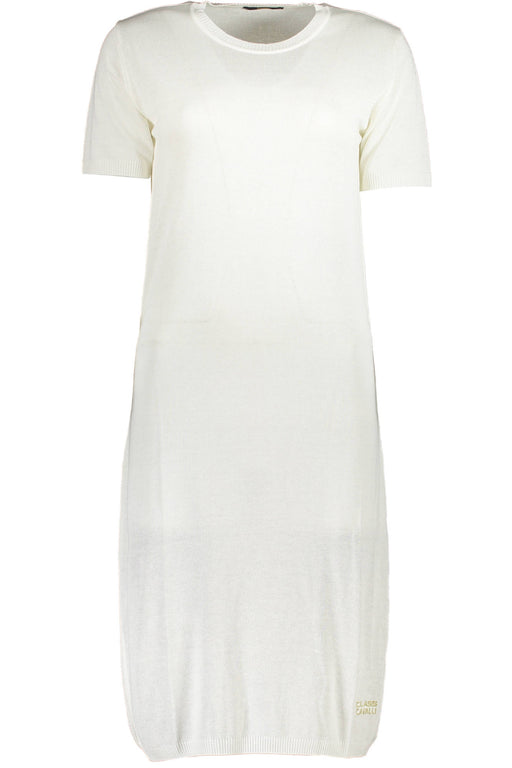 Cavalli Class Short Dress Women White