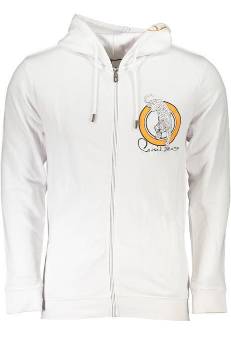 Cavalli Class Mens White Zip Sweatshirt