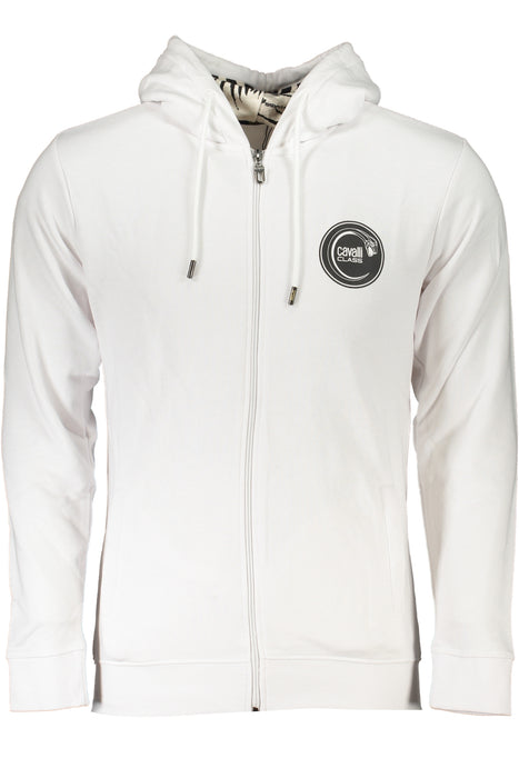 Cavalli Class Mens White Zip Sweatshirt