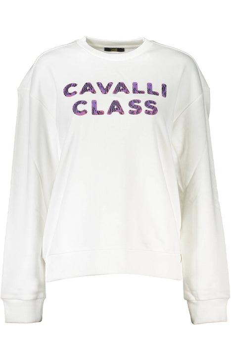 Cavalli Class Sweatshirt Without Zip Woman White