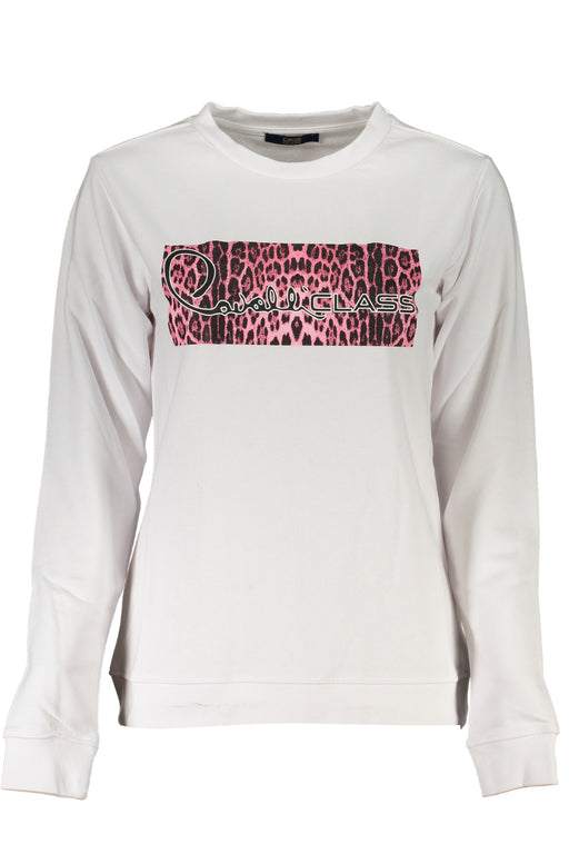 Cavalli Class Womens White Sweatshirt Without Zip