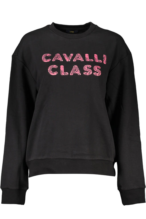 Cavalli Class Black Sweatshirt Without Zip