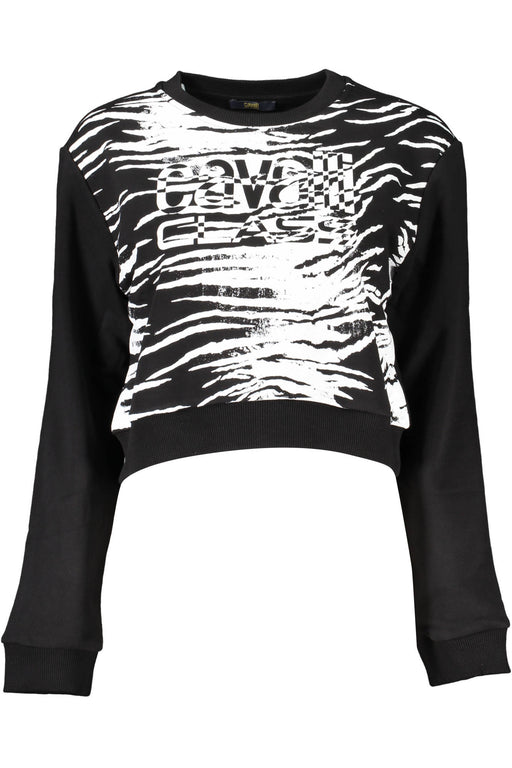 Cavalli Class Black Sweatshirt Without Zip
