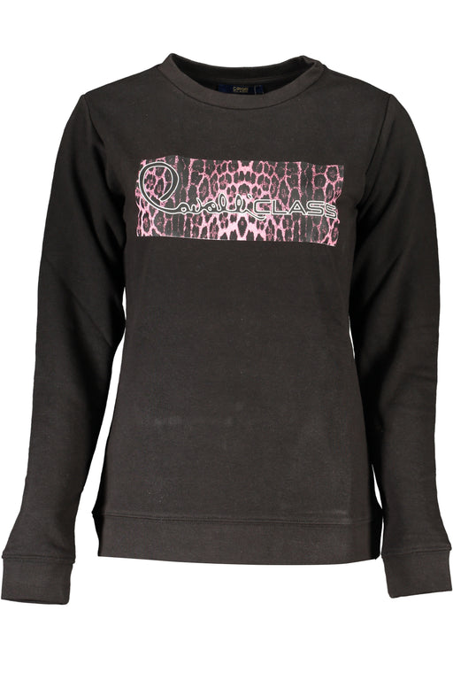 Cavalli Class Womens Zipless Sweatshirt Black