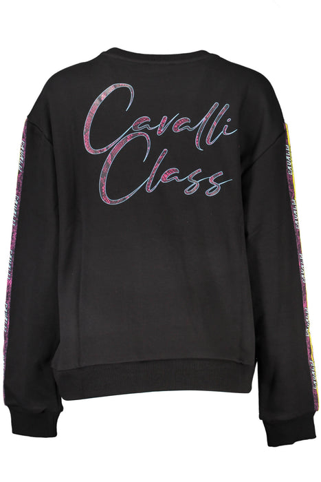 Cavalli Class Black Sweatshirt Without Zip