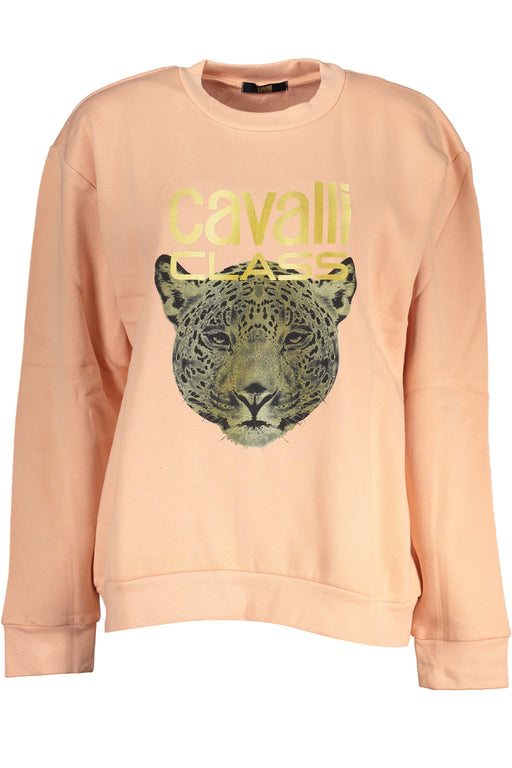 Cavalli Class Womens Pink Sweatshirt Without Zip