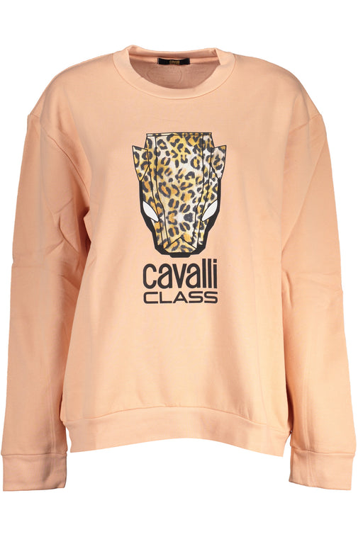 Cavalli Class Womens Pink Sweatshirt Without Zip