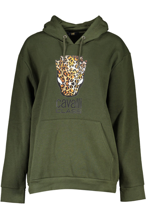 Cavalli Class Womens Zipless Sweatshirt Green