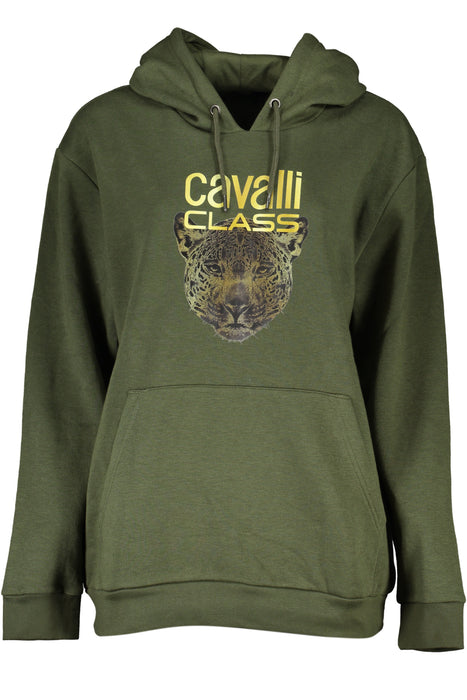 Cavalli Class Womens Zipless Sweatshirt Green