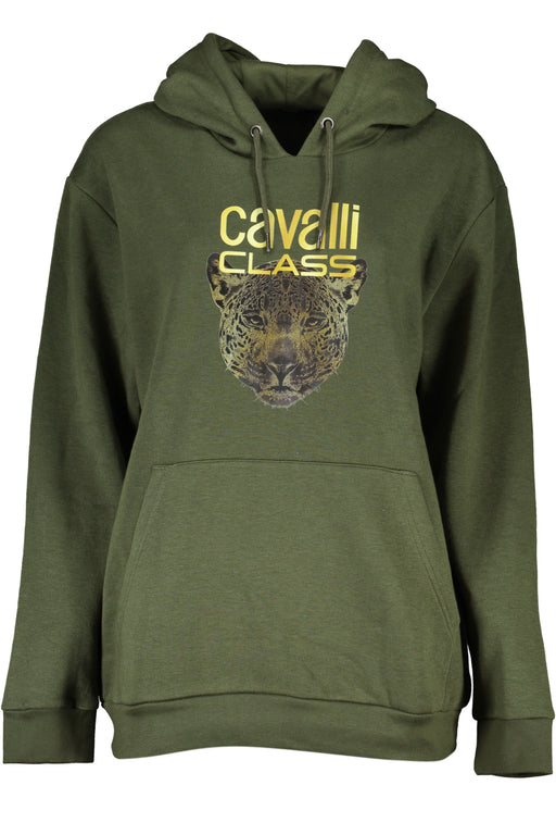 Cavalli Class Womens Zipless Sweatshirt Green