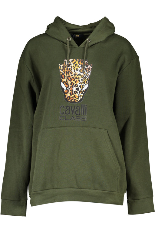 Cavalli Class Womens Zipless Sweatshirt Green