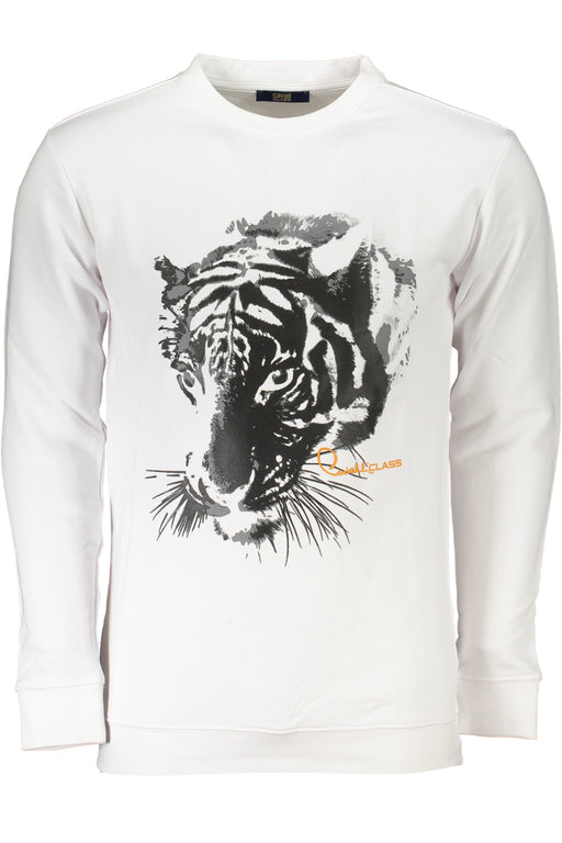 Cavalli Class Mens White Zipless Sweatshirt
