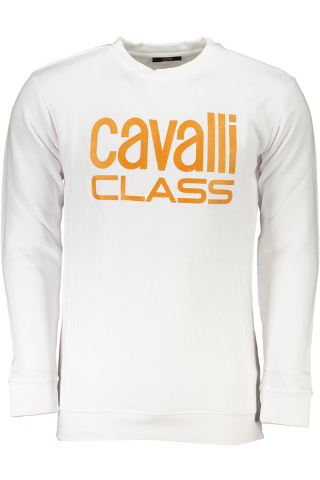 Cavalli Class Mens White Zipless Sweatshirt