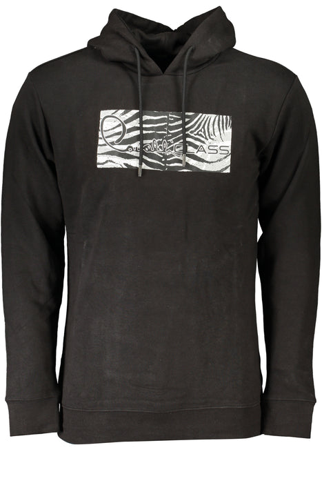 Cavalli Class Mens Black Zip-Out Sweatshirt
