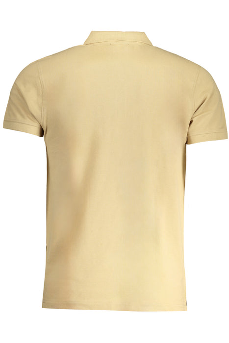 Cavalli Class Mens Short Sleeved Polo Shirt Beige