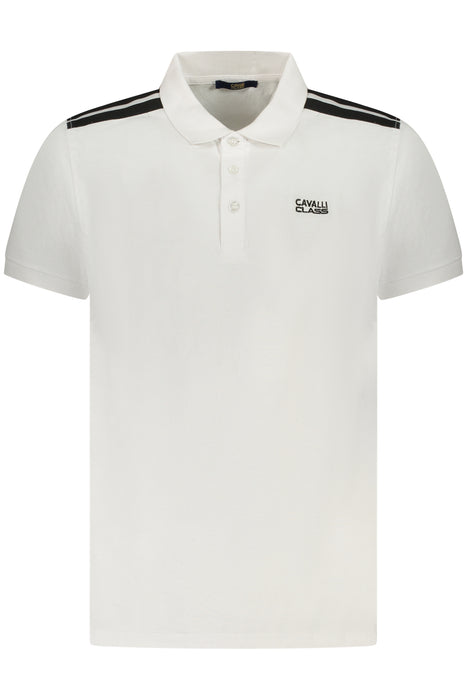 Cavalli Class Polo Short Sleeves Men White