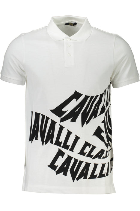 Cavalli Class Polo Short Sleeve Man White