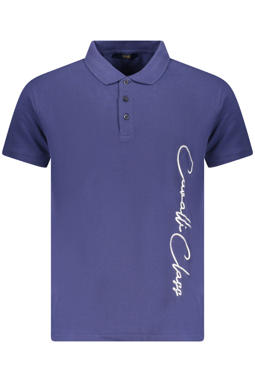 Cavalli Class Polo Short Sleeve Men Blue