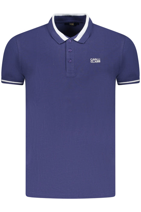 Cavalli Class Polo Short Sleeve Men Blue