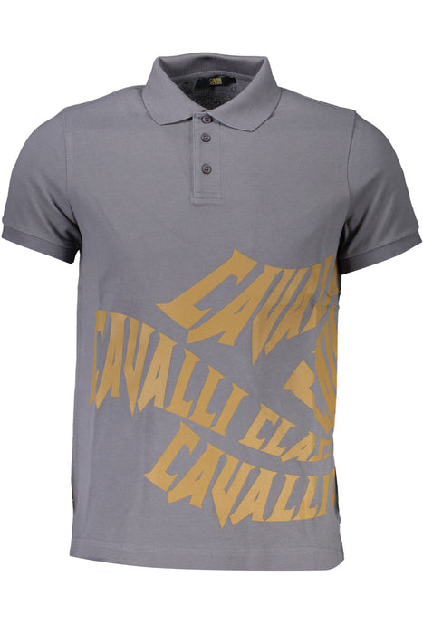 Cavalli Class Polo Short Sleeve Man Gray