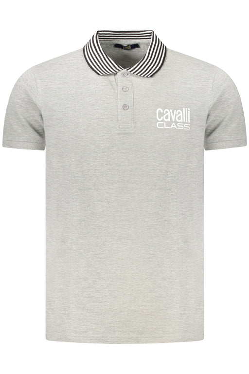 Cavalli Class Polo Short Sleeves Men Grey