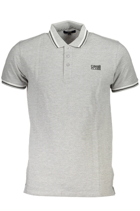 Cavalli Class Polo Short Sleeves Men Grey