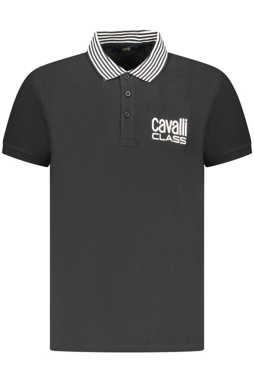 Cavalli Class Polo Short Sleeve Men Black
