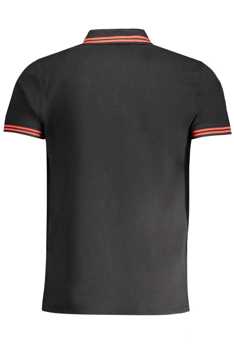 Cavalli Class Mens Short Sleeved Polo Shirt Black