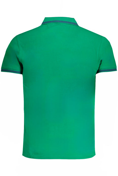 Cavalli Class Mens Green Short Sleeved Polo Shirt