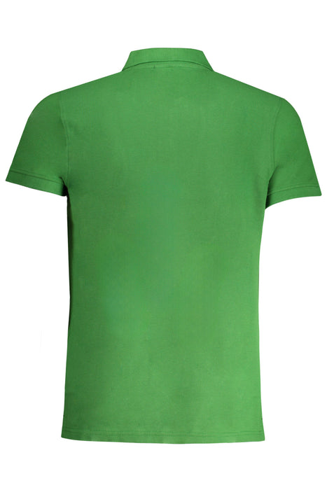 Cavalli Class Mens Green Short Sleeved Polo Shirt