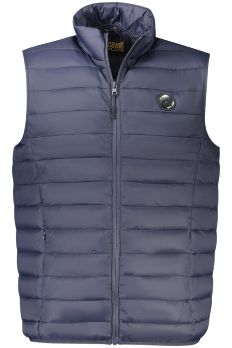 Cavalli Class Mens Blue Sleeveless Jacket