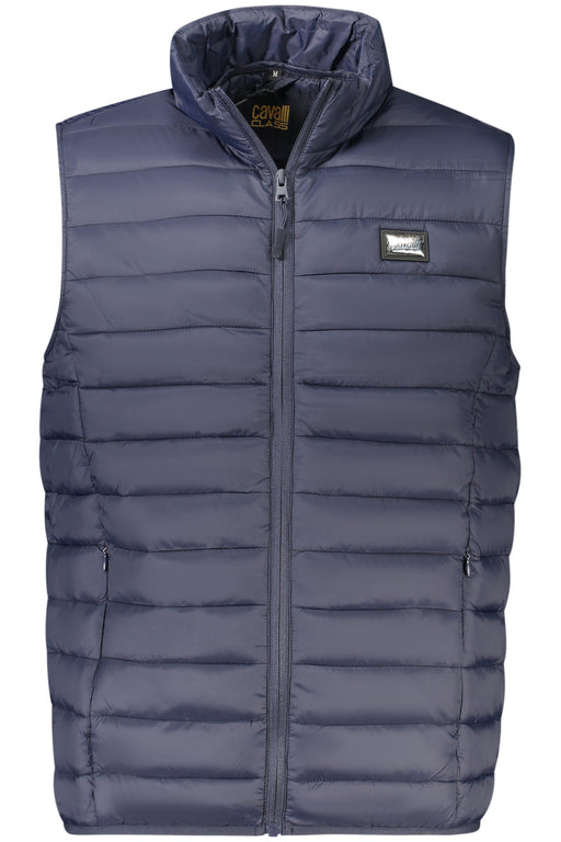 Cavalli Class Mens Blue Sleeveless Jacket