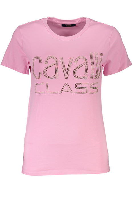 Cavalli Class Womens Short Sleeve T-Shirt Pink