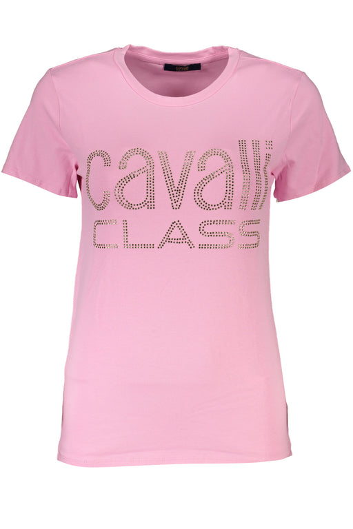 Cavalli Class Womens Short Sleeve T-Shirt Pink