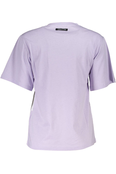 Cavalli Class Purple Woman Short Sleeve T-Shirt