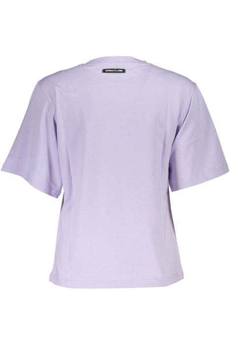 Cavalli Class Purple Woman Short Sleeve T-Shirt