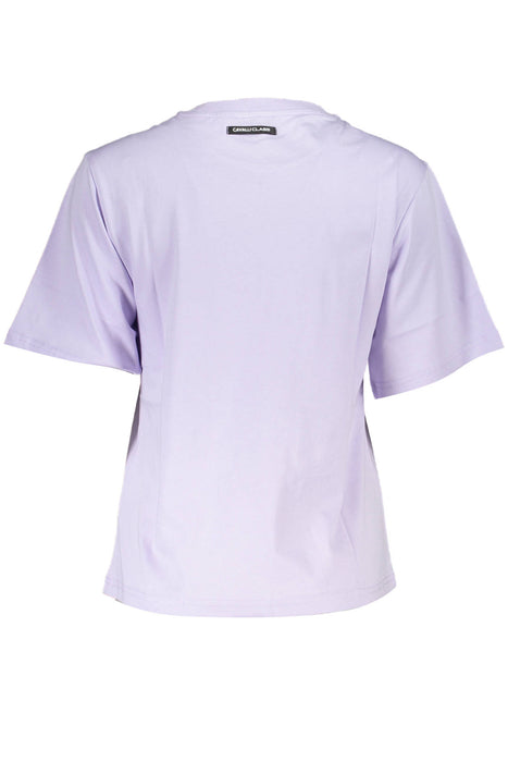 Cavalli Class Purple Woman Short Sleeve T-Shirt