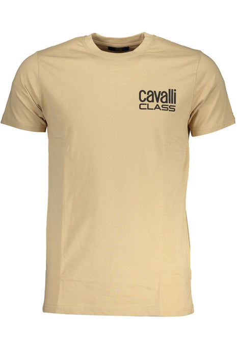 Cavalli Class Mens Short Sleeved T-Shirt Beige