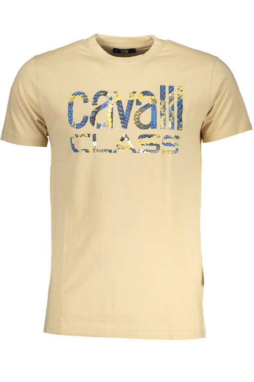Cavalli Class Mens Short Sleeved T-Shirt Beige