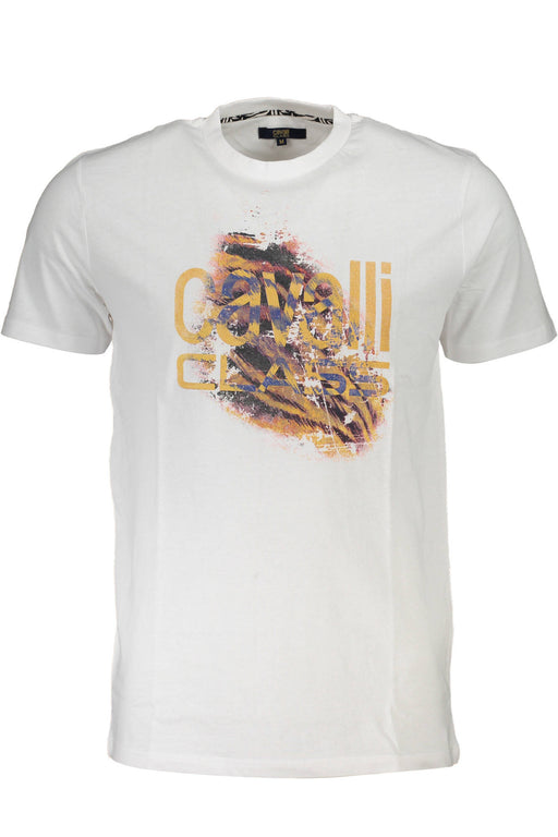 Cavalli Class T-Shirt Short Sleeve Man White