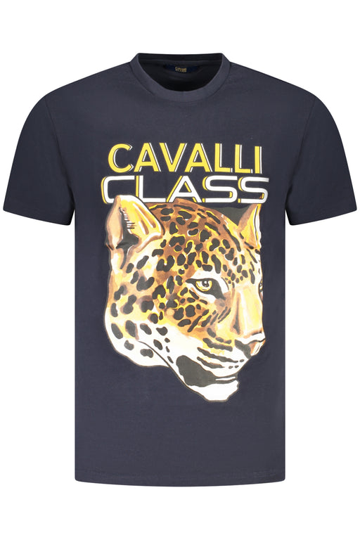 Cavalli Class Short Sleeve T-Shirt Men Blue