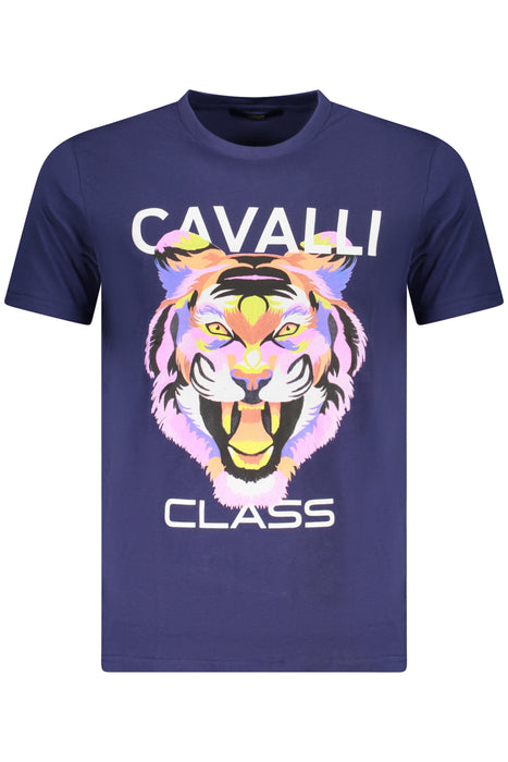 Cavalli Class Short Sleeve T-Shirt Men Blue