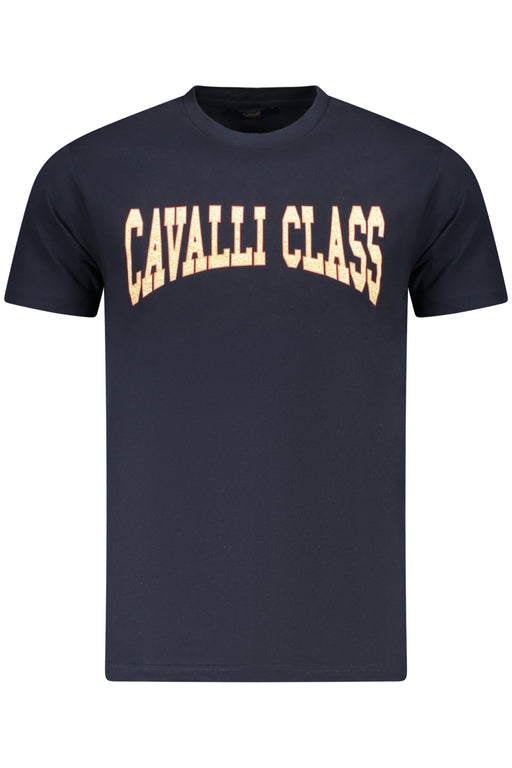 Cavalli Class Short Sleeve T-Shirt Men Blue
