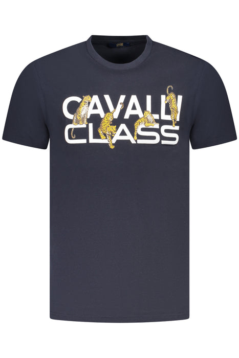 Cavalli Class Short Sleeve T-Shirt Men Blue